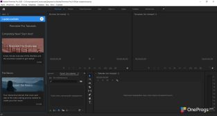 Adobe Premiere Pro — Главный экран
