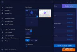 Advanced SystemCare Free — Меню программы