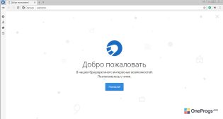 Браузер Спутник — Интерфейс программы