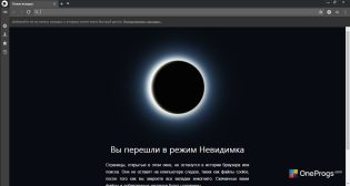 Браузер Спутник — Режим невидимки