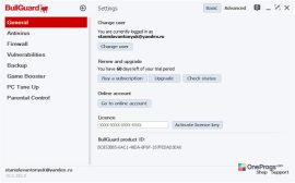 BullGuard Internet Security — Настройки программы