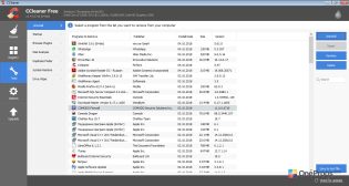 CCleaner — Удаление приложений