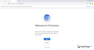 Chromium — Интерфейс программы
