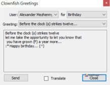 Clownfish for Skype — Установка приветствий