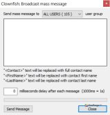Clownfish for Skype — Массовая рассылка