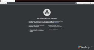 Comodo Dragon — Режим инкогнито