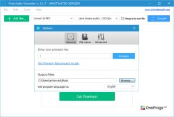 Free Audio Converter — Настройки программы