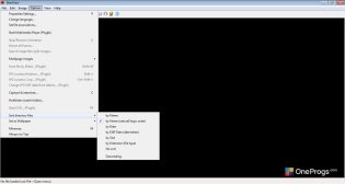 IrfanView — Меню программы