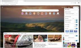 Microsoft Edge — Настройки новой вкладки
