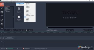 Movavi Video Editor — Меню программы