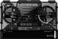 MSI Afterburner — Окно программы