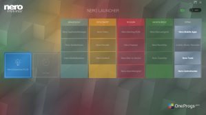 Nero MediaHome — Меню программы