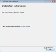 Microsoft .NET Framework — Успешная установка
