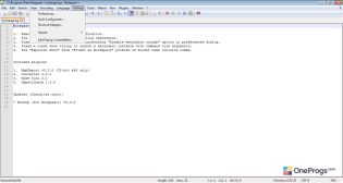 Notepad++ — Меню программы