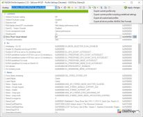 NVIDIA Inspector — Меню экспорта профилей