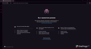 Opera GX — Приватный режим
