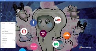 Opera Neon — Меню программы