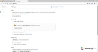 Orbitum — Настройки программы