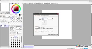 Paint Tool SAI — Размер холста