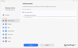 Samsung Smart Switch — Выбор данных для копии