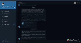 Telegram — Темный стиль