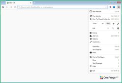 Tor Browser — Меню программы