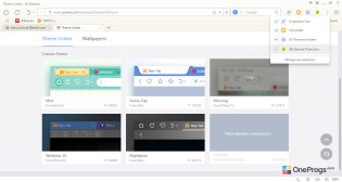 UC Browser — Меню дополнений