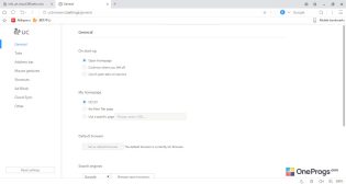 UC Browser — Настройки программы