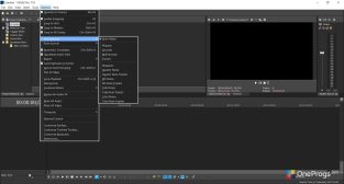 Vegas PRO / Сони Вегас — Меню программы