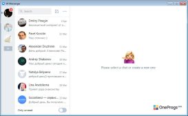 VK Messenger — Интерфейс программы