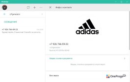WhatsApp — Информация о контакте