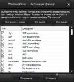 Windows Player — Ассоциация файлов